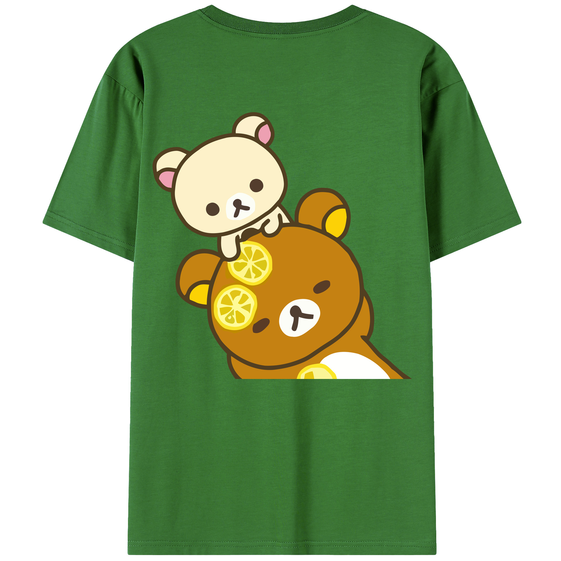 （画像用） リラックマ リラックマ キイロイトリ Rilakkuma Korilakkuma Kiiroitori レディース半袖Tシャツ(バックプリント)